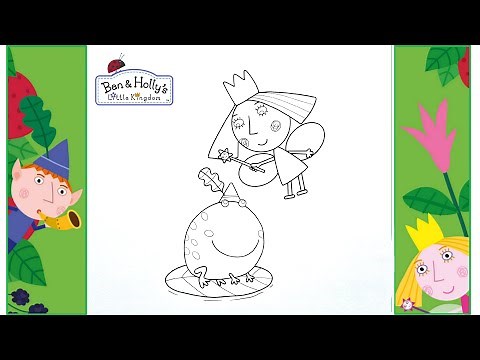 Ben Elf and Princess Holly Coloring Pages | Ben and Holly's Little Kingdom 👑