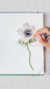 7.1K views · 191 reactions | How to paint an anemone flower | blue.lisart.art | Facebook