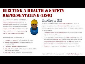 Electing a Health & Safety Representative (HSR)