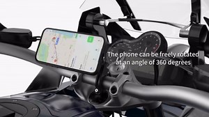 Quick Launch Magnetic Motorcycle Phone Mount, Anti-Vibration Handlebar Bracket with Secure Lock for Bike Scooter Moto MTB, 360° Blind Installation for Phones (QM01-Motorcycle-Basic)