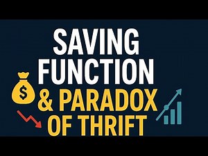 Saving Function & Paradox of Thrift | Macroeconomics Explained (BBA/BBM)"
