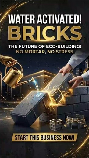 New Business Idea of Water activated Interlocking bricks #highprofitbusiness #businesskaisekarein