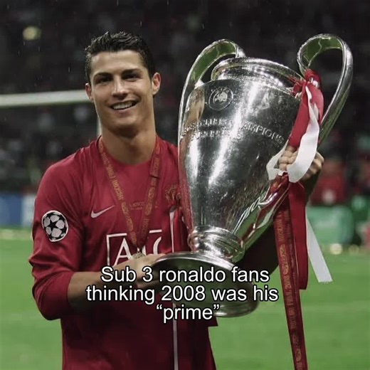 People who believes 2008 Ronaldo was his prime are delusional 😭✌️ #fyp #ronaldo #ronaldofans #2008ronaldo #cr7