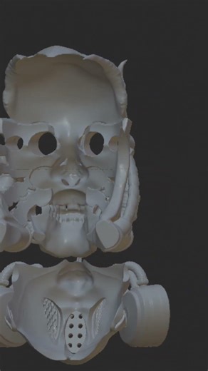 MASK CONCEPT WIP - #3dprinting #centauricarbon #3dmodeling