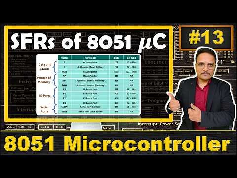 SFRs of 8051 Microcontroller: Features and Functions of PSW, DPTR, TMOD, TCON, SCON, and PMOD