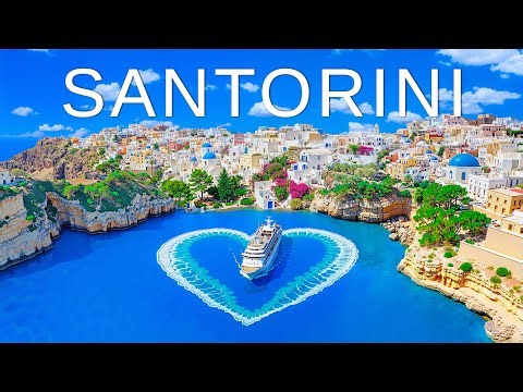 4K Santorini Escape 2025 🌊 Aegean Paradise Scenic Aerial 4K UHD with Deep House Chill Music