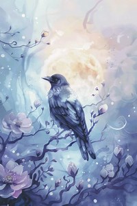 Crow - Full Coverage Cross Stitch Pattern PDF - Etsy