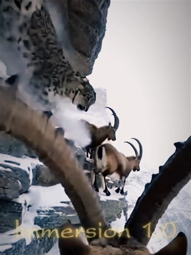 The Snow Leopard's Relentless Pursuit of Ibex