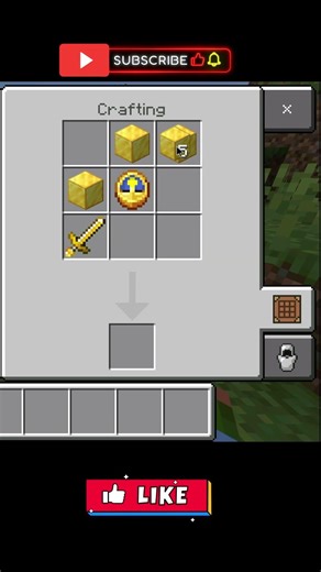 Minecraft Gold Clock se OP Sword 😱 | Unique Minecraft Craft #shorts #gamingshorts #trendingshorts