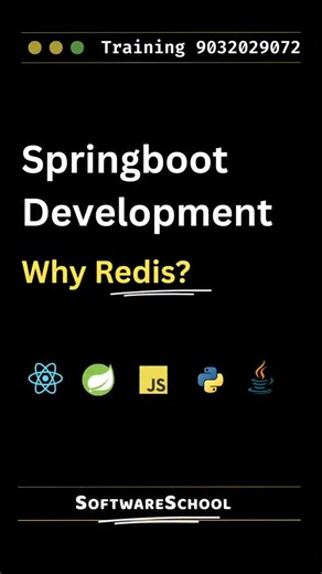 SoftwareSchool Coding Tutorials on Instagram: "❓ Backend Interview Question 👉 Redis enduku use chestaru? ❌ DB every request ki hit cheyadam slow ✅ Redis = memory store (super fast) 🔥 Real projects lo: ⚡ API caching ⚡ OTP expiry ⚡ Sessions ⚡ Rate limiting Redis = performance booster 🚀 Follow @softwareschool for backend clarity 💬 Comment “REDIS” for real use cases"