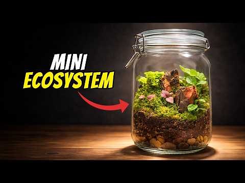 DIY Closed Terrarium Build | Mini Ecosystem in a Jar!