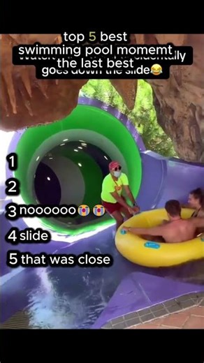 top 5 moment in swimming pool #ranking #swimming #funny #fail