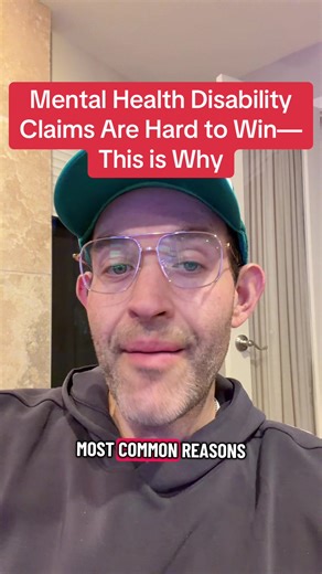 Mental health is one of the most common reasons people receive disability benefits — but that doesn’t make it easy. Because there’s no lab test or imaging, Social Security looks for consistency in treatment, symptoms, and reporting over time. Do you think mental health cases are harder to prove than physical ones? Comment YES or NO and tell me why.