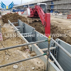 [Hot Item] High-Strength Corrosion-Resistant Modular Aluminum Steel Trench Box for Underground Cable Installation