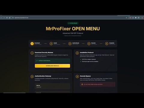 Mr.Pro Fixer iCloud Remove Permanent Open Menu Services Method Guide All Models Supported
