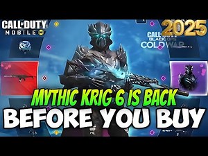 Mythic Krig 6 Lucky Draw! is Coming Back Tomorrow 2025 | 𝗖𝗼𝗹𝗱 𝗘𝗺𝗯𝗿𝗮𝗰𝗲 𝗠𝘆𝘁𝗵𝗶𝗰 𝗗𝗿𝗼𝗽 | Codm S11 Leaks