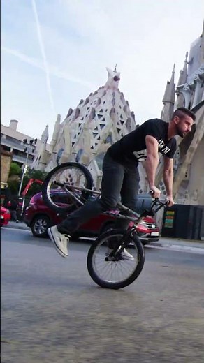 Bike PARKOUR In Barcelona! #shorts