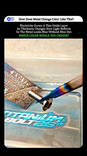 How Does Metal Change Color Like This