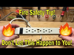 Fire Safety Tip! What Happens When You Overload Surge Protector! How to Prevent Electrical Fires!