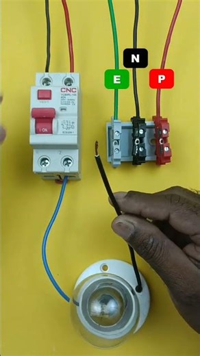 RCCB Testing by Using a lamp