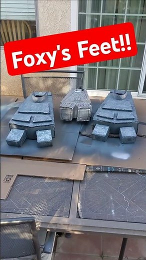 Making Foxy's Feet for Halloween! #fnaf #cosplay #foxy