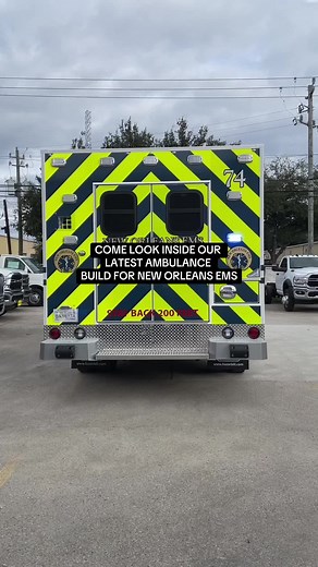 Come look inside the new ambulance for New Orleans. This unit is a 12’ XT standard layout unit mounted on an International Chassis. . . . . #ambulance #emslife #firstresponders #emt #texasmade #medic #ambulanza #fireandrescue #firechief
