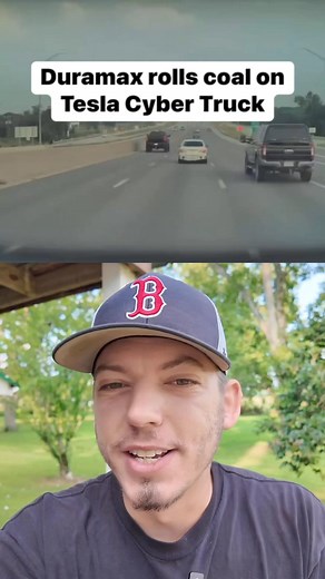 1.7M views · 10K reactions | Chevy duramax rolls coal on telsa cyber truck #duramax #teslacybertruck #cybertruck #cars #automotive #trucks | Dippin' Diesel | Facebook