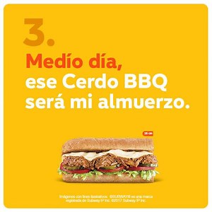 283K views · 181 reactions | De 1 a 4, ¿cuánto tiempo vas a resistir sin probar la nueva receta de nuestro nuevo Cerdo BBQ? | Subway Colombia | Facebook