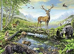 Ravensburger Woodland Wildlife Puzzle - 300-Piece Jigsaw | Unique Piece Design | Softclick Technology | Part of Great Outdoors Series | Ideal for Kids and Adults