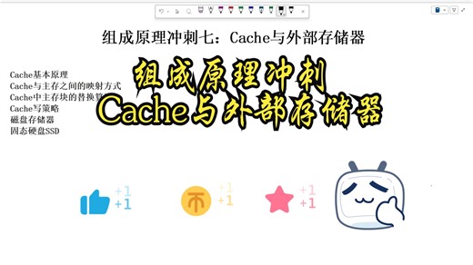 组成原理冲刺-cache与外部存储器