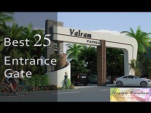 Best Modern Entrance gate 3D elevation l Design Creation l # 5