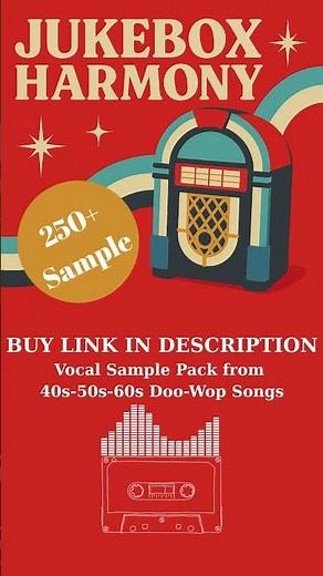 Jukebox Harmony Pack | 50s Doo-Wop Vocal Cuts #samplepack #musicproduction#beatmaking #doowop50s60s