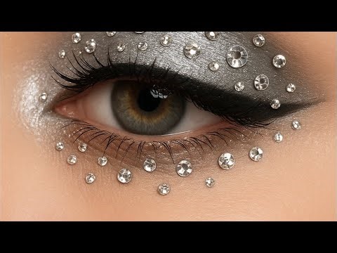 ✨ Silver Eye Makeup with Rhinestones | Glam Eye Look ✨ Sidra’s Salon is live