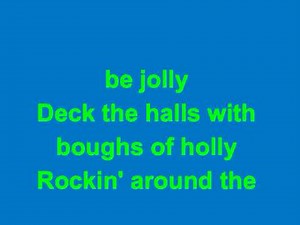 Rockin Around the Christmas Tree Karaoke