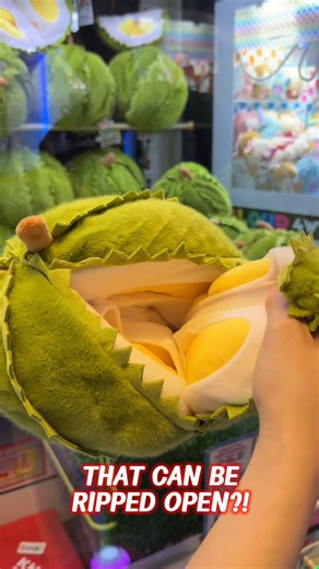 CowPlayCowMoo | Finally… a durian everyone can agree on!🍈 Pull, peel, and take home your mini king of fruits🥰 Now available at Cow Play Cow Moo claw machines! | Instagram