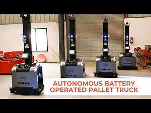 NIDO Autonomous Battery Operated Pallet Truck | Picking The Pallets From A Narrow Aisle