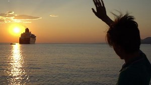 Young Man Waving Goodbye Cruise Ship Stock Footage Video (100% Royalty-free) 1014850885 | Shutterstock