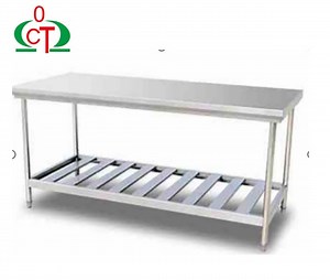 [Hot Item] Changtai Kitchenware Double-Layer Stainless Steel Grid Workbench
