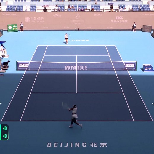 73K views · 1.5K reactions | POWER  Coco Gauff is currently level with Rakhimova 2-2 in the first set. #2025ChinaOpen | WTA | Facebook