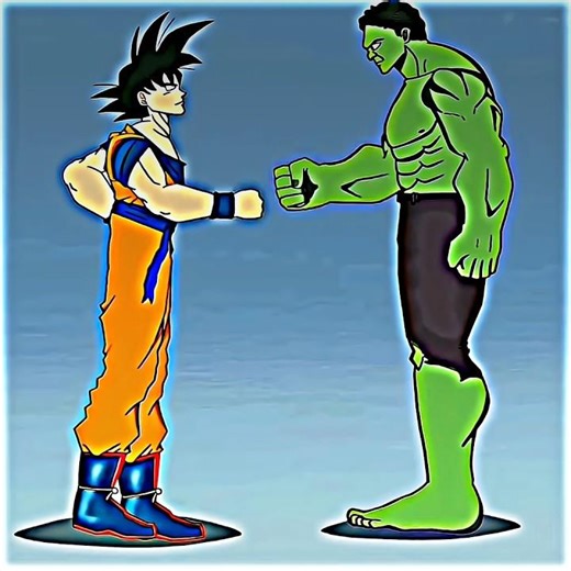 🔥 Goku vs Hulk – Ultimate Battle of Strength & Power! 💥 | Anime vs Marvel #shorts