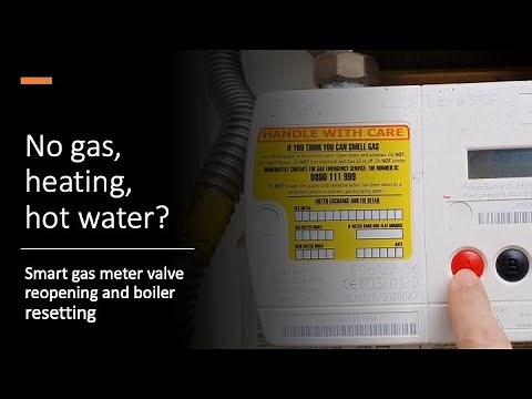 No gas, heating, hot water? Smart gas meter valve reopening and boiler resetting