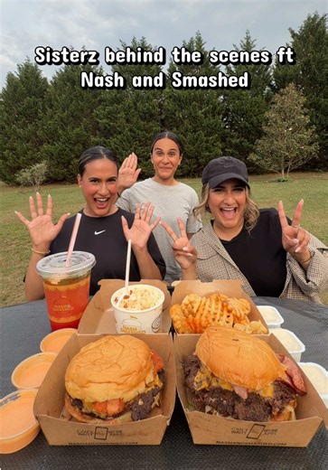 @Thesisterz behind the scenes ft Nash and Smashed. Let us know what we should try next in the DMV 💕 @moona___moona @needalivinlife #sistersisterz #sisterzbehindthescenes #foodchallenge