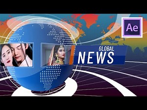 How to Simply Create a Globe Broadcast News Intro || After Effect Tutorial