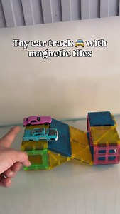 Made a simple toy car track using magnetic tiles 🚗✨ #ToddlerPlay #MagneticTiles #CarTrackFun #ScreenFreePlay #PlayBasedLearning toddler activity, magnetic tiles, toy car track, open ended play, toddler play ideas, easy setup activity, indoor play, fine motor skills, imaginative play, screen free fun, learning through play, creative play, car lover toddler, DIY toddler activity, play based learning, hands on play, mom made activity, busy toddler, home play ideas, simple play | Vedh Vaani