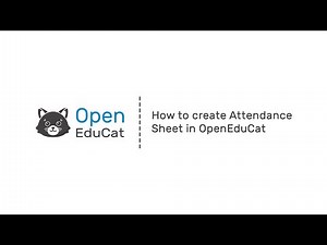 How to create Attendance Register in OpenEduCat