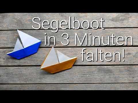 Folding a sailboat - Origami instructions for children - easy
