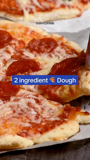 Spoiler alert: GREEK YOGURT Self Rising Flour = Pizza dough! 2 ingredients, easy to make, delicious pizza. Link in bio with instructions! #PIZZA #pizzadough #easypizza #2ingredients #dinner #recipe #fyp #foryou