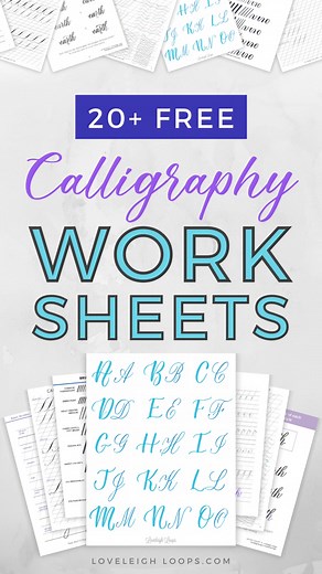 1.7K reactions · 448 shares | We’ve created this free worksheet library for you to start practicing calligraphy right away.  Download the worksheets here: https://www.loveleighloops.com/blog/free-calligraphy-practice-sheets Or comment ✨ FPS ✨ and we'll send the link to your messages. Enjoy! -Jillian and Jordan, Founders of Loveleigh Loops | Loveleigh Loops | Facebook