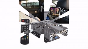 Car Video Recorder Mobile DVR DVR 4CH Car Mobile DVR Mini Car Mobile DVR 4CH Video Audio Recorder Input with Remote Controller