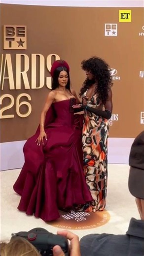 Teyana Taylor and Jodie Turner Smith are the definition of girlhood at the #BETAwards. 🥹